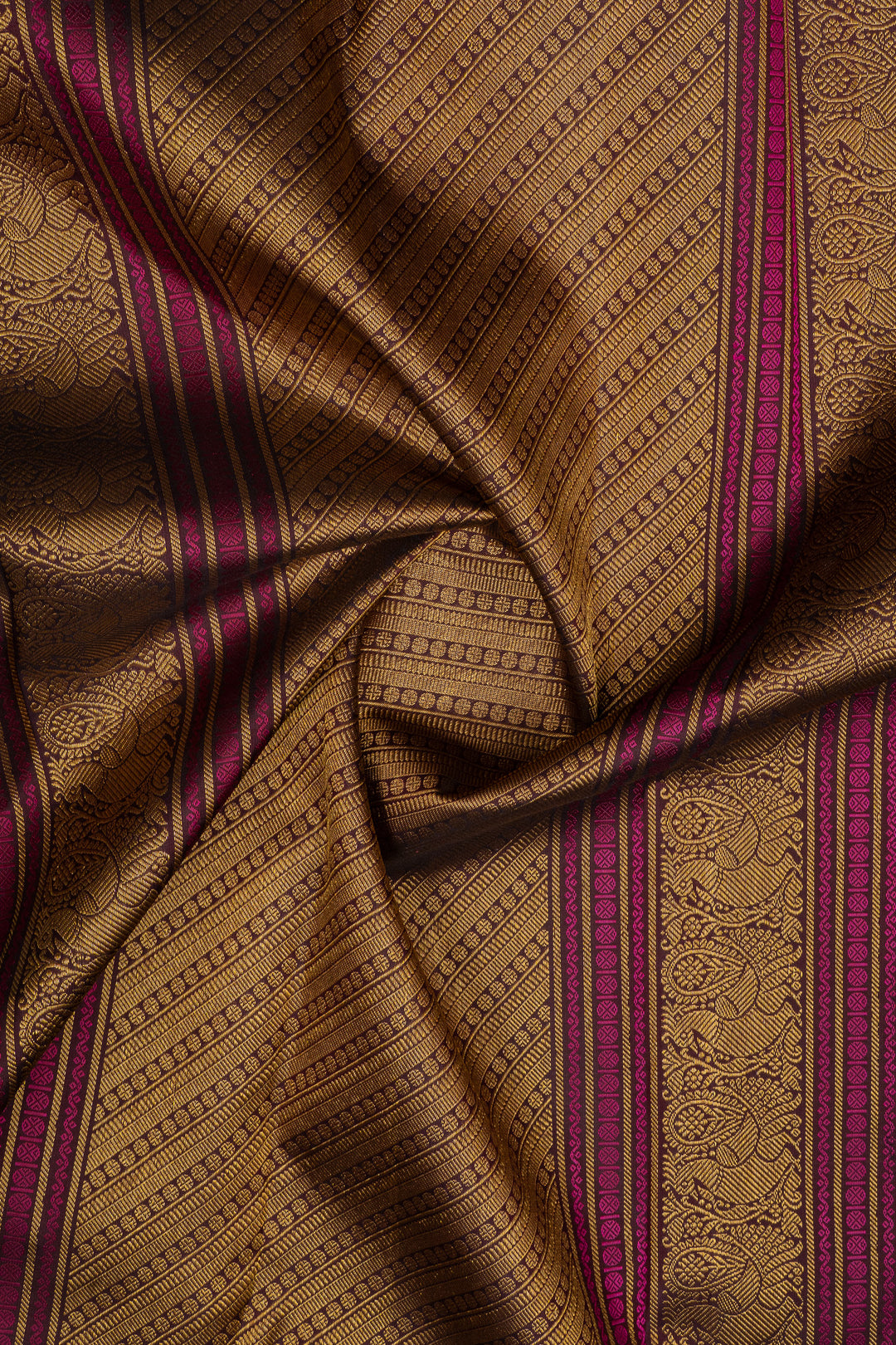 Powder blue and jamun pure kanchipuram silk saree