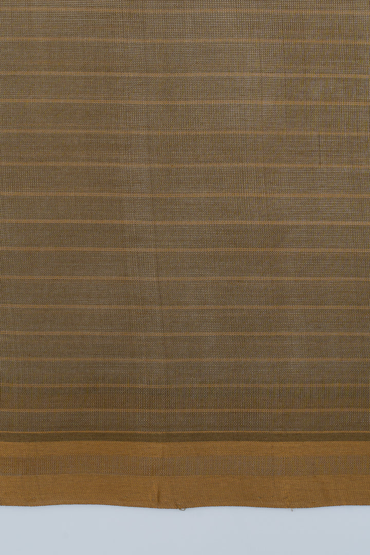 Off white checks pure cotton saree