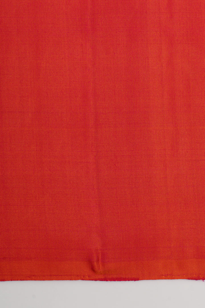 Bottle green and peach traditional pure soft silk saree
