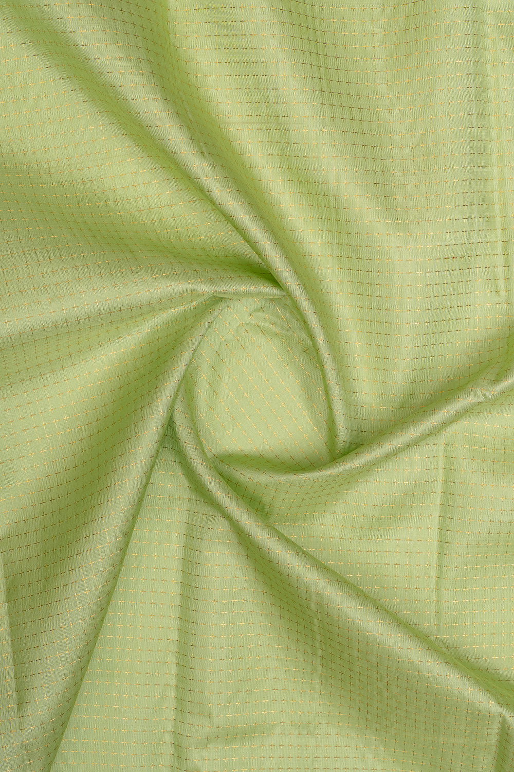 Mint green and purple plus veldhari checks pure kanchipuram silk saree
