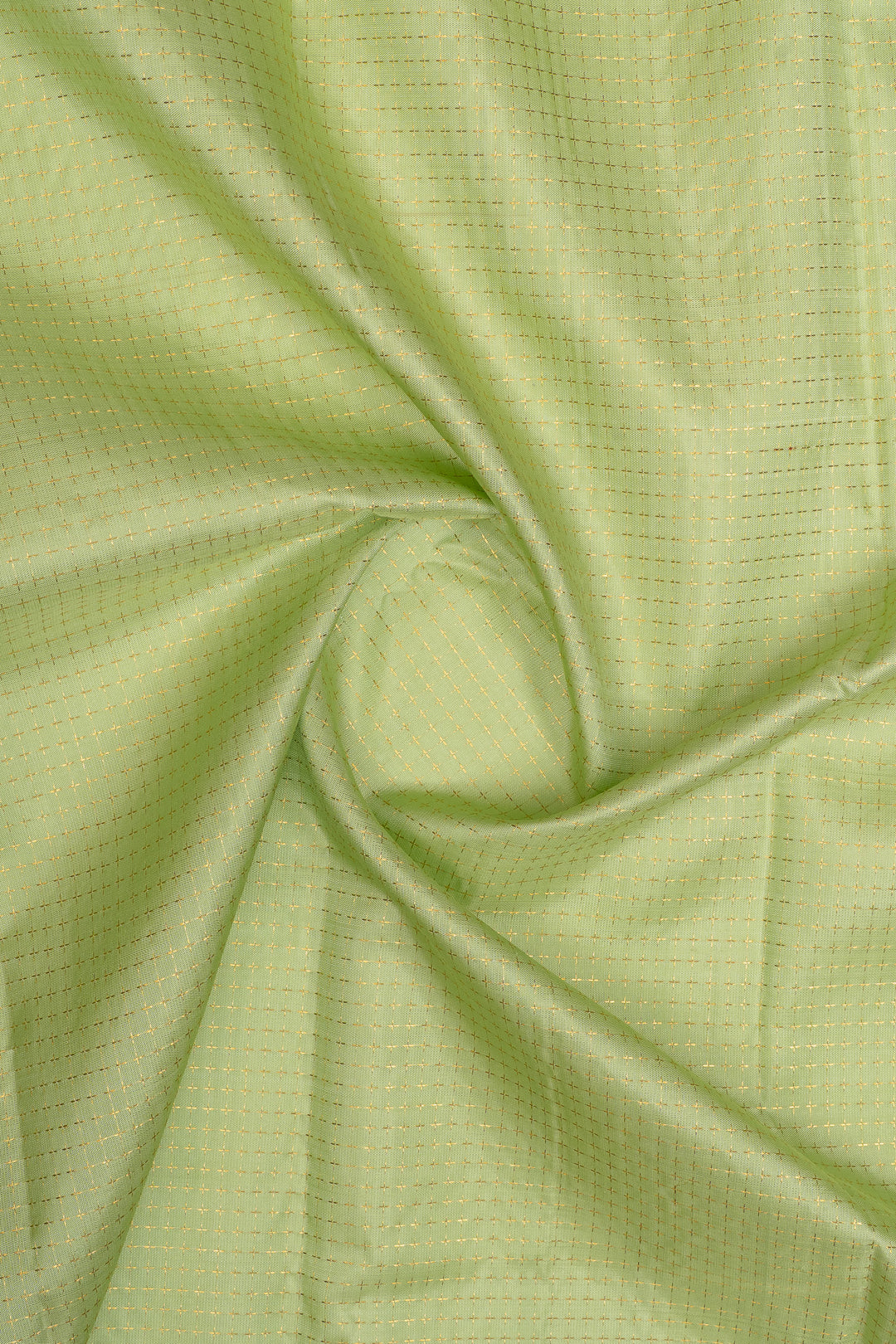 Mint green and purple plus veldhari checks pure kanchipuram silk saree