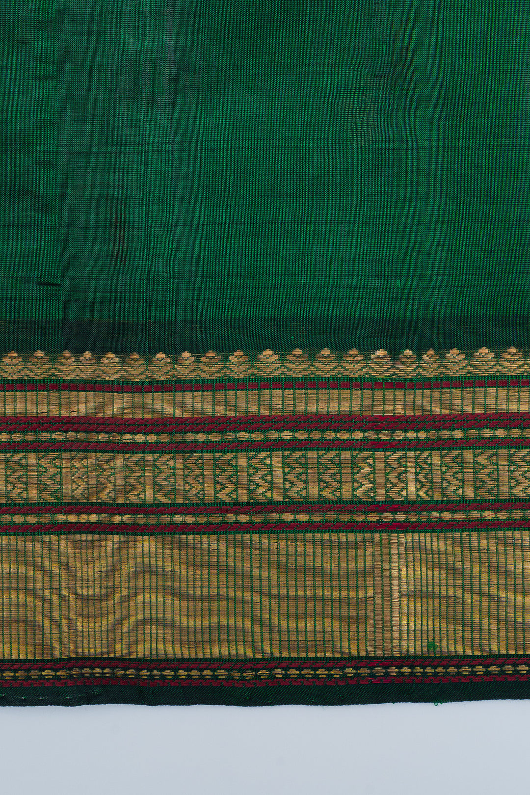 Pink and Green checks silk cotton saree