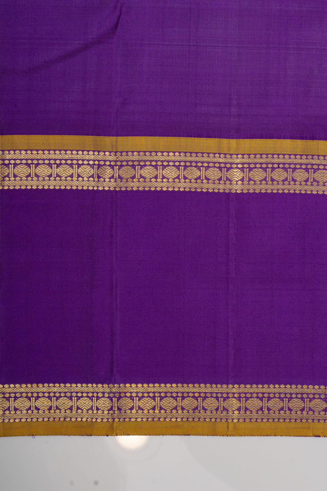 Mint green and purple plus veldhari checks pure kanchipuram silk saree
