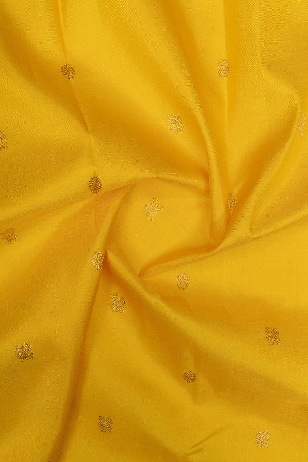 Mustard and red traditional pure kanchipuram silk saree