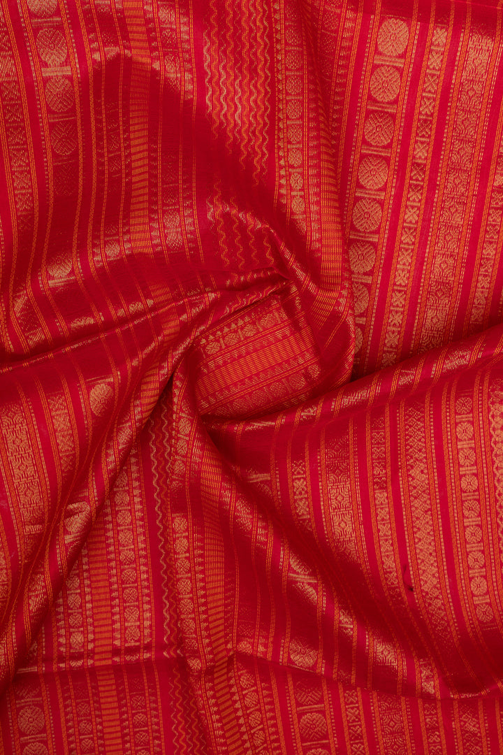 Off white stripes pure silk cotton saree