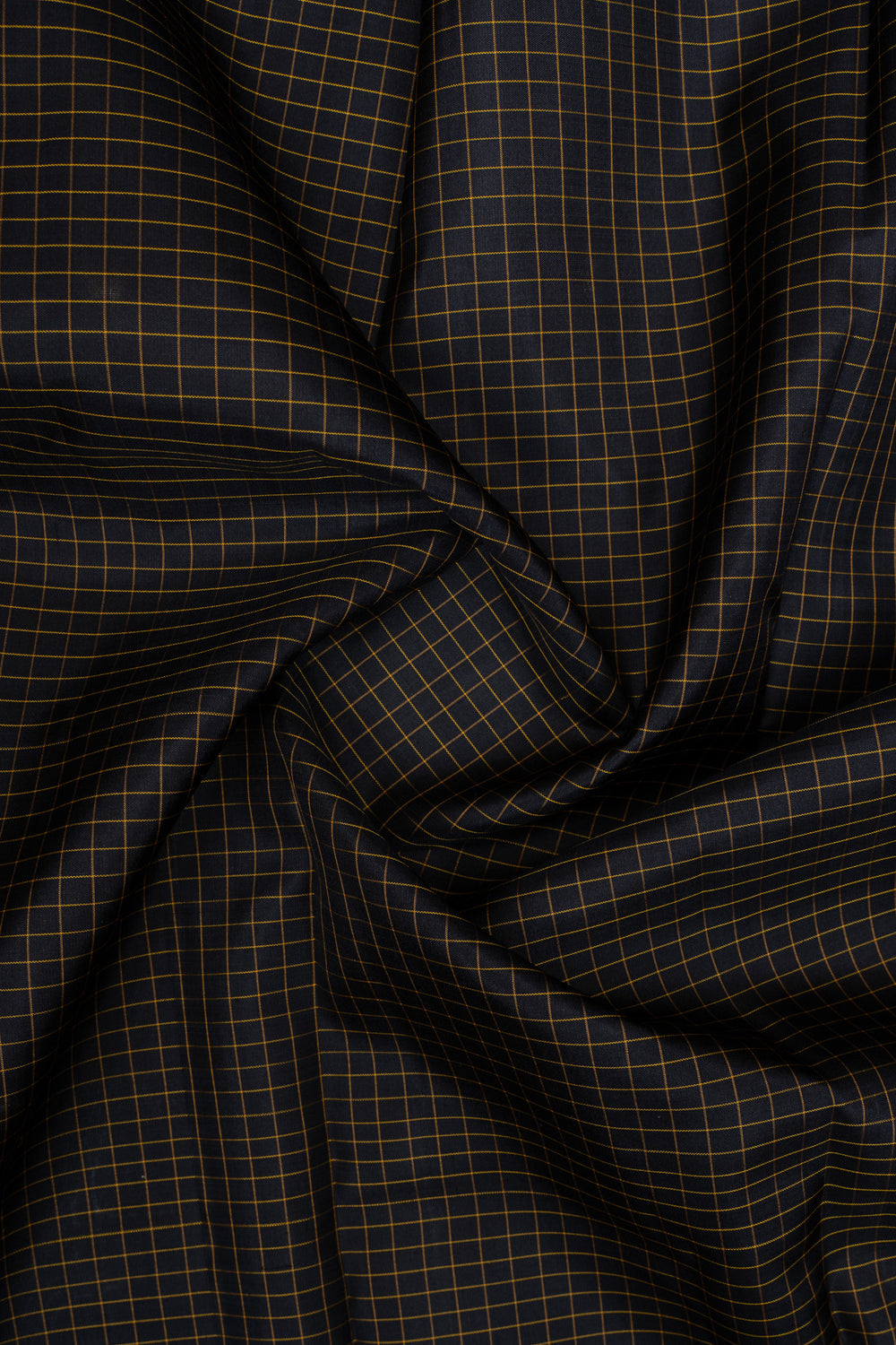 Black and maroon checks pure kanchipuram silk saree