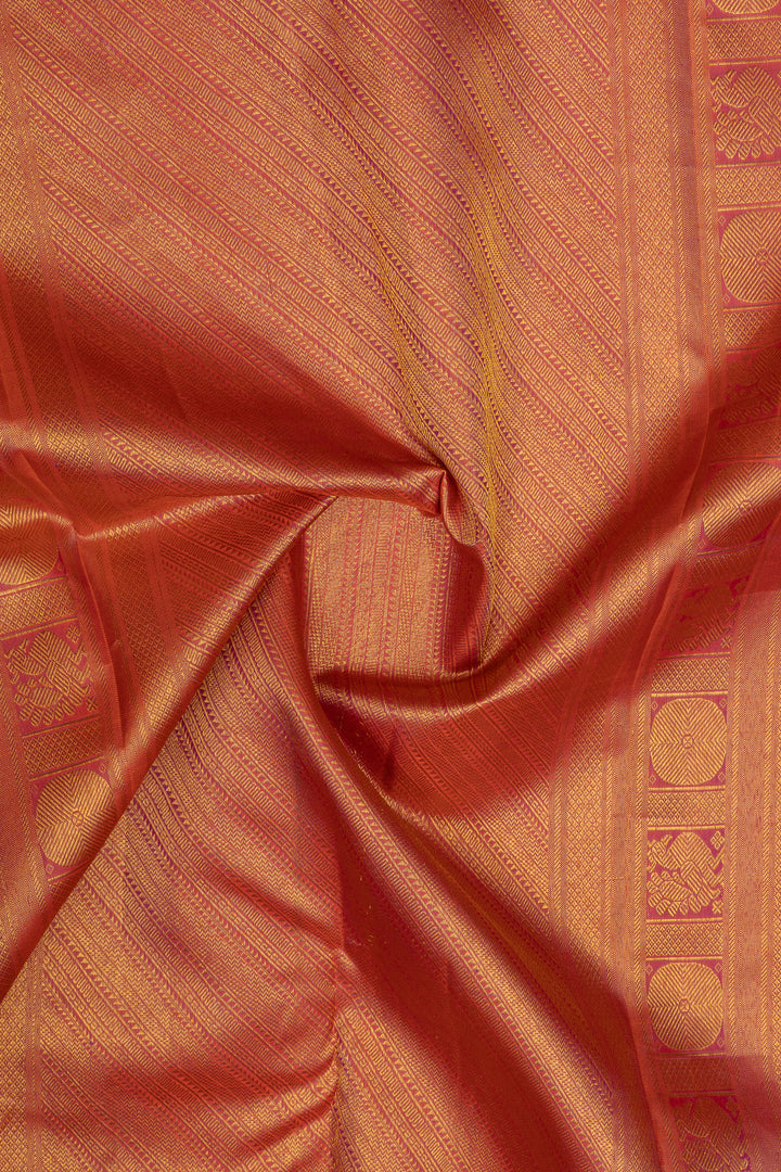 Purple and blue shot colour traditional pure kanchipuram silk saree