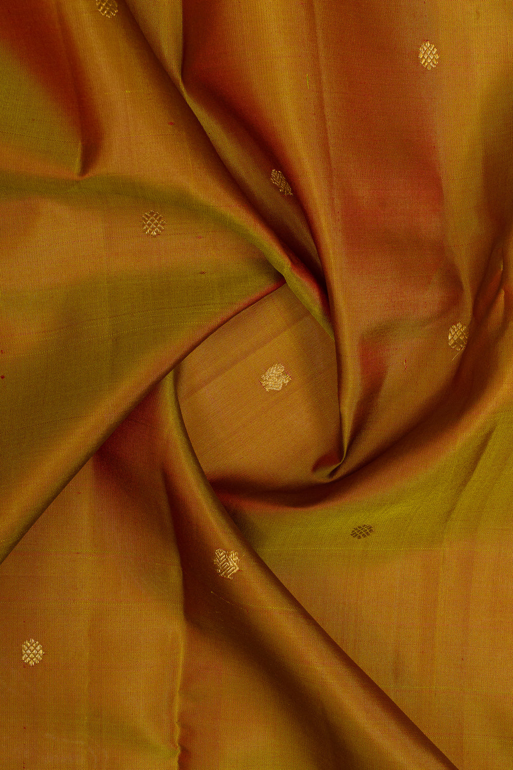 Mustard traditional pure kanchipuram silk saree