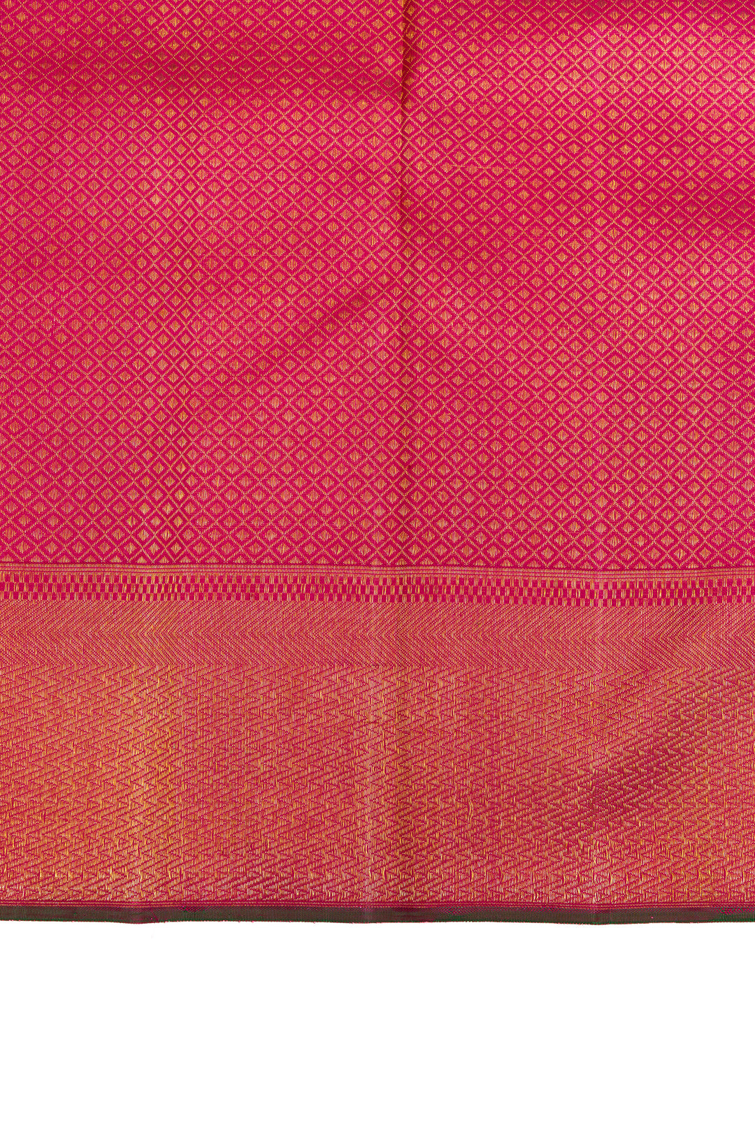 Pink annam chakram brocade pure Kanchipuram silk saree