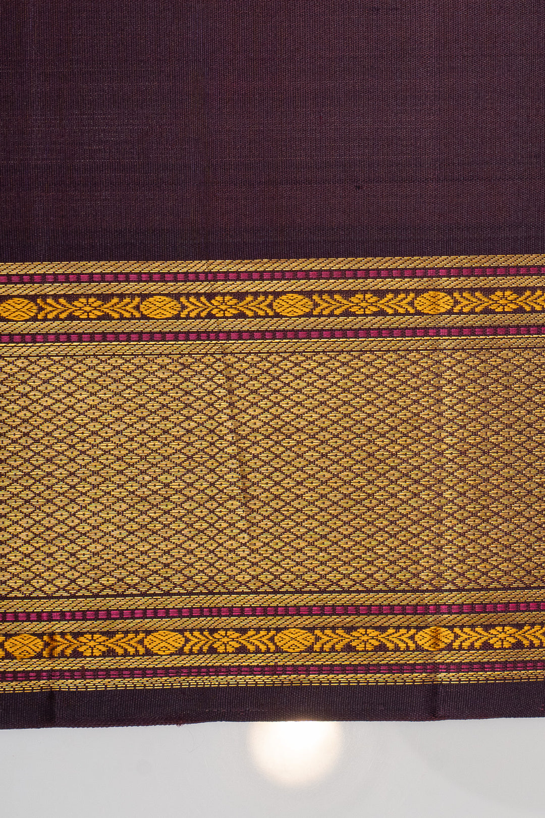 Anandha blue and jamun traditional pure kanchipuram silk saree