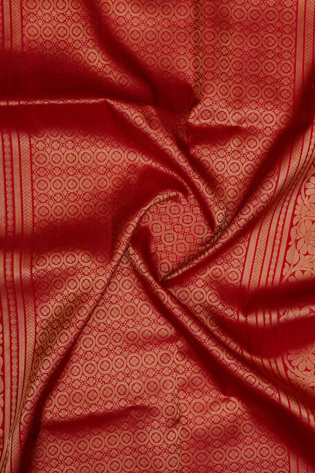 Black and red Laksha buttas pure soft silk saree