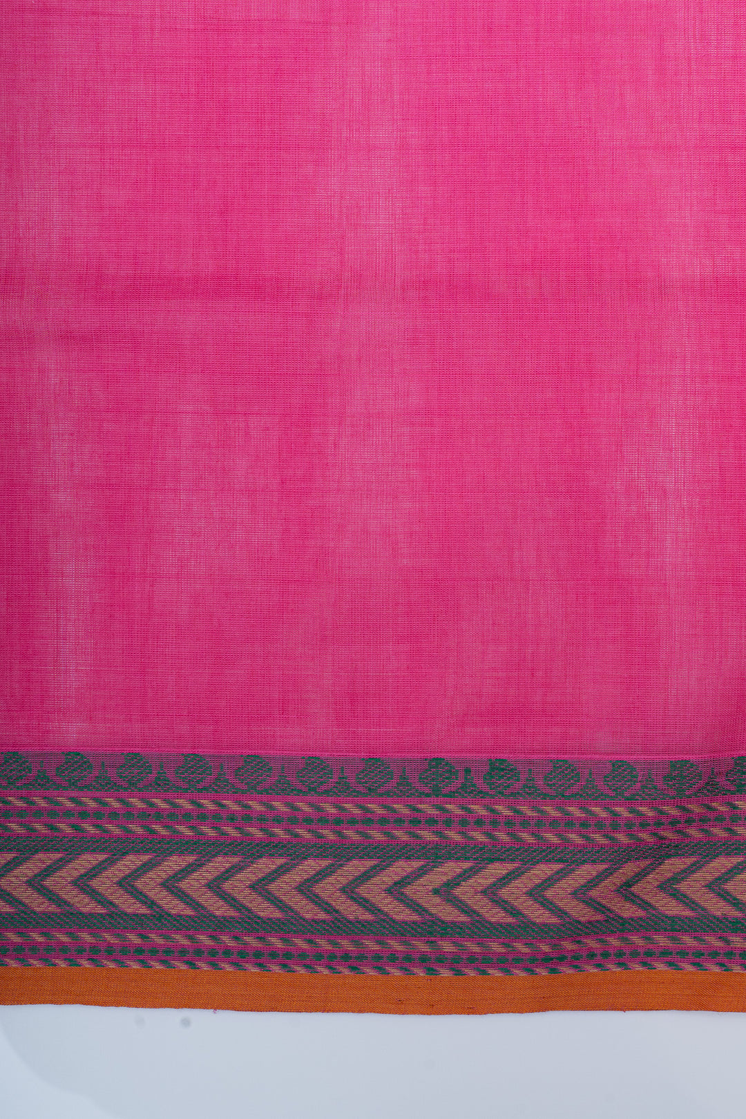 Pink traditional pure cotton silk saree