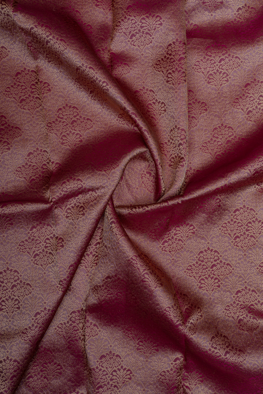 Purple rangkat brocade pure Kanchipuram silk saree