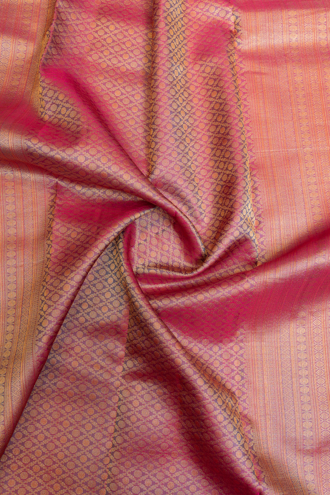 Anandha blue small border pure Kanchipuram silk saree