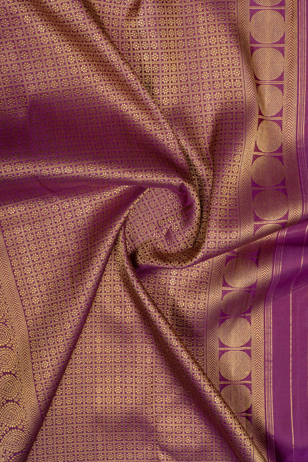 Baby blue Kalamkari Handpainted artistic Kanjivaram silk saree