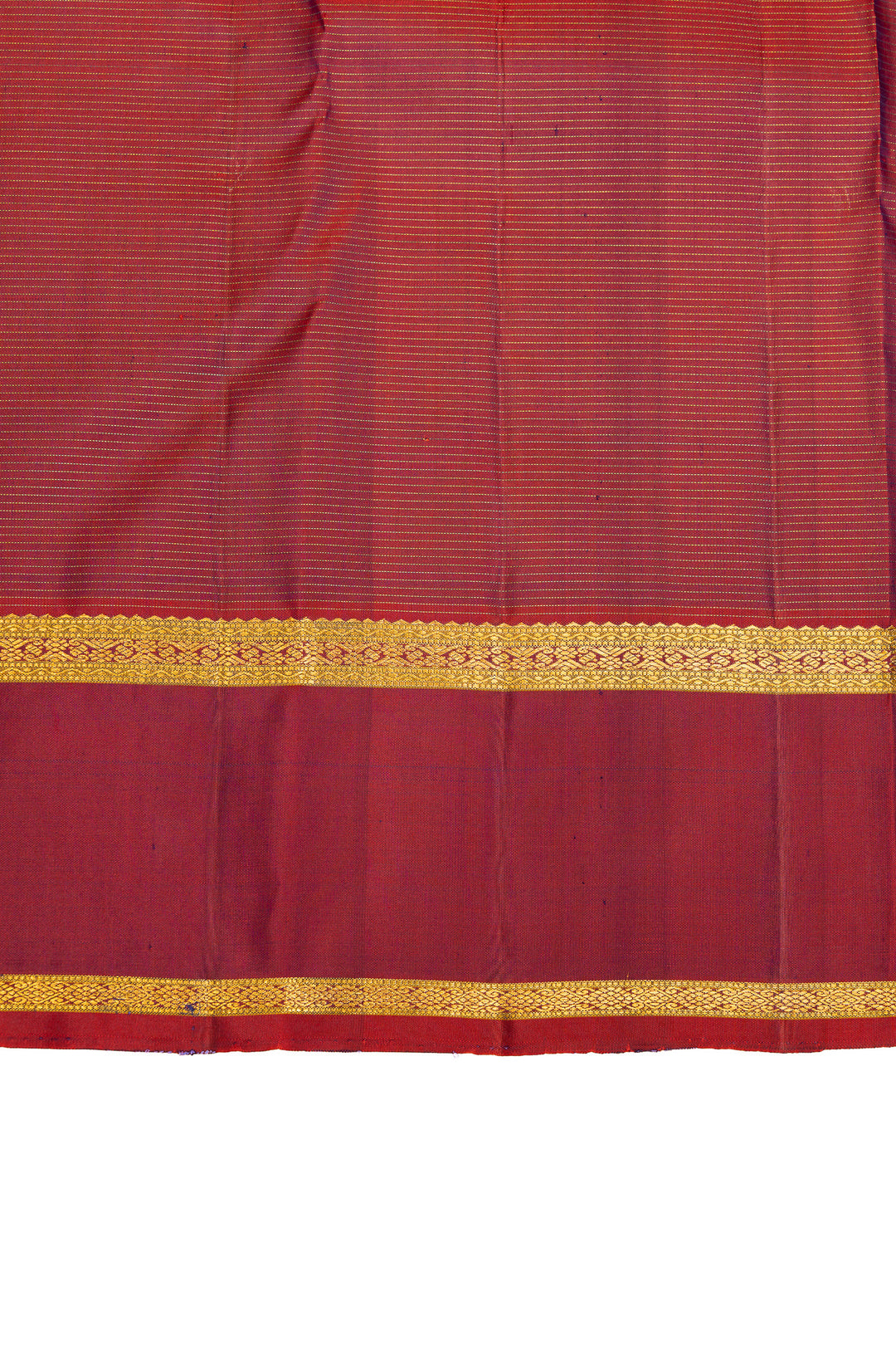 Peacock blue rettai pettu pure Kanchipuram silk saree