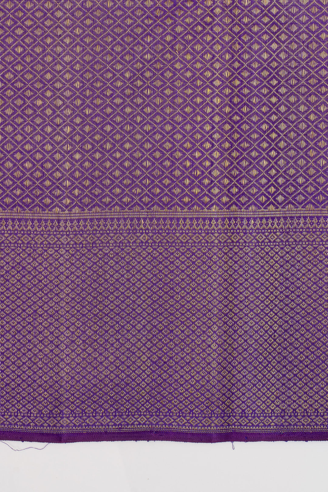 Purple brocade pure kanchipuram silk saree