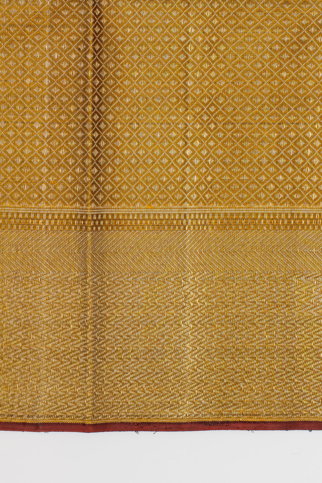 Greyish gold brocade pure kanchipuram silk saree