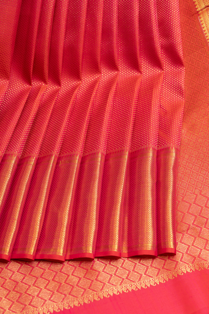 Pink brocade pure Kanchipuram silk saree