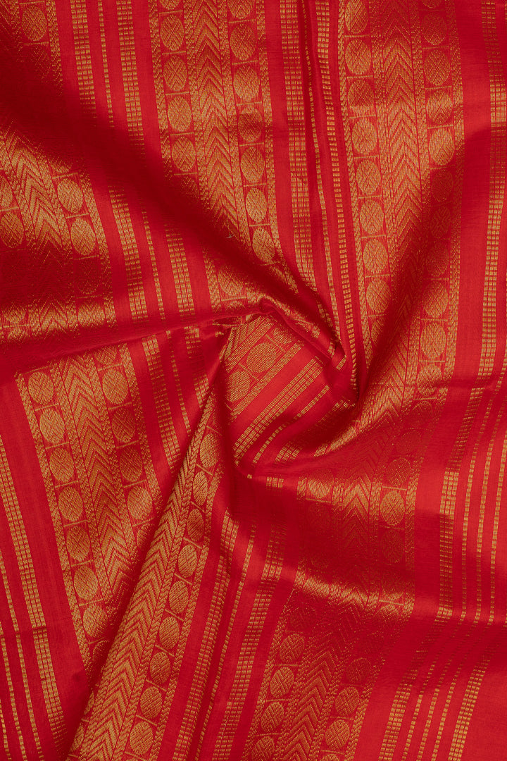 Peach orange pure silk cotton saree