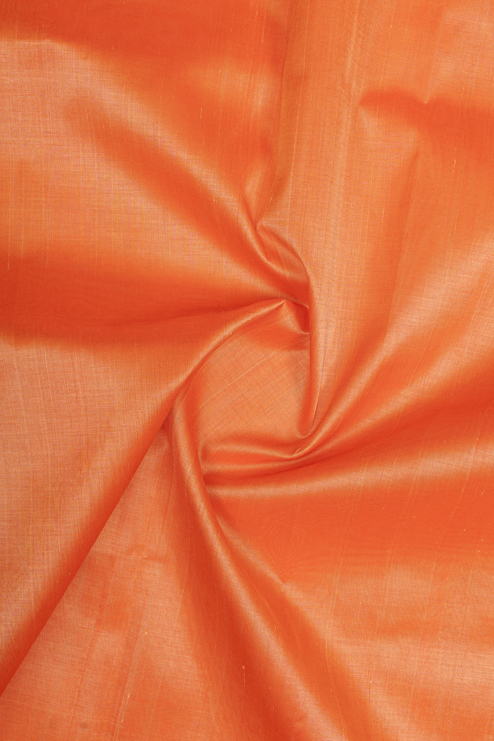 Peach orange pure silk cotton saree