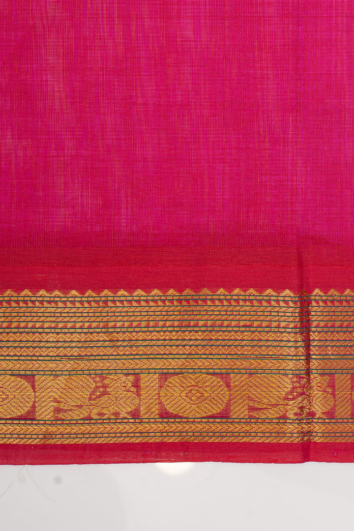 Ivory traditional pure silk cotton saree