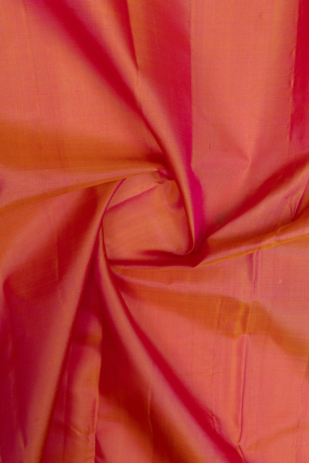 Peach small border pure Kanchipuram silk saree