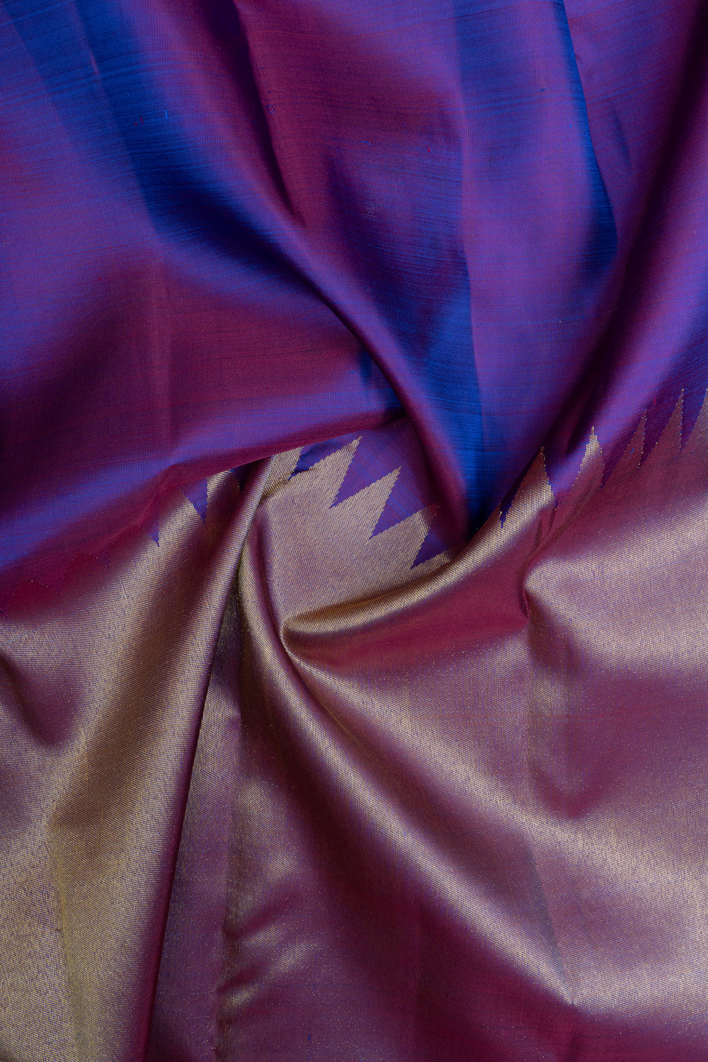 Purple rising 8 Kol pure kanchipuram silk saree
