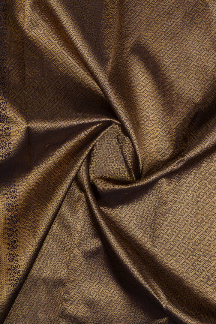 Royal jamun purple Vairaoosi stripes pure kanchipuram silk saree