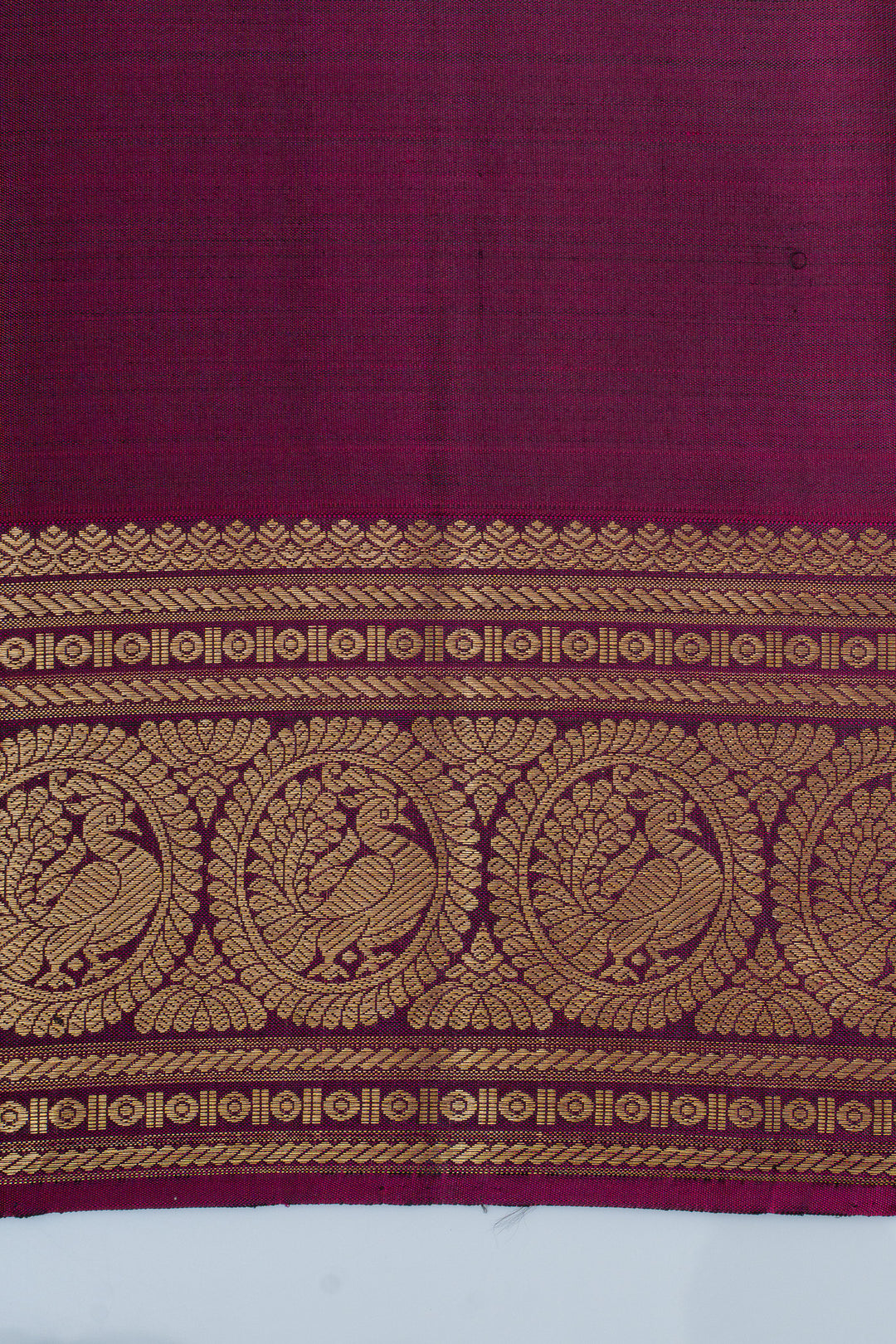Leaf green and magenta Vairaoosi pure kanchipuram silk saree