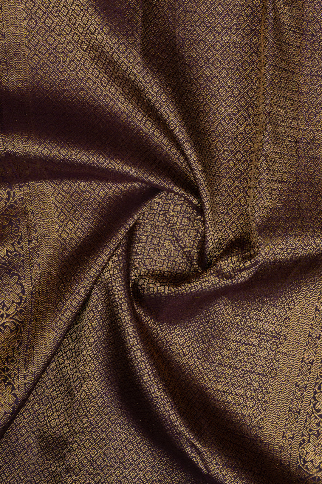 Mehandi green and purple  traditional pure kanchipuram silk saree