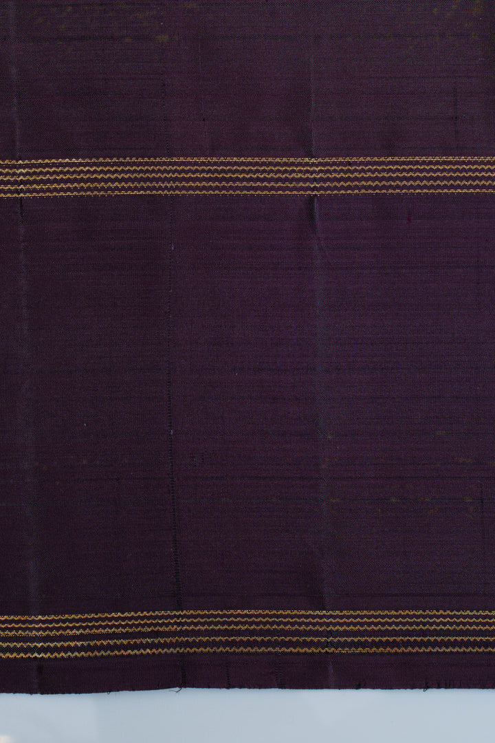 Mehandi green and purple  traditional pure kanchipuram silk saree