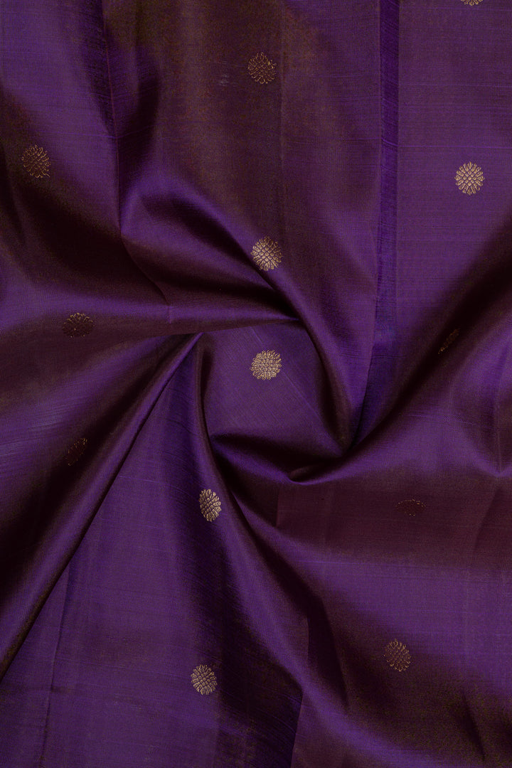 Purple traditional pure kanchipuram silk saree