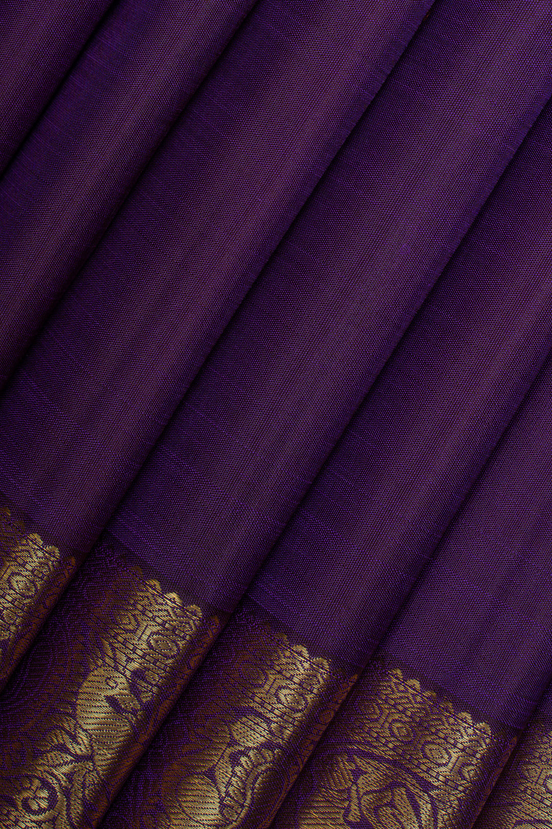 Purple traditional pure kanchipuram silk saree
