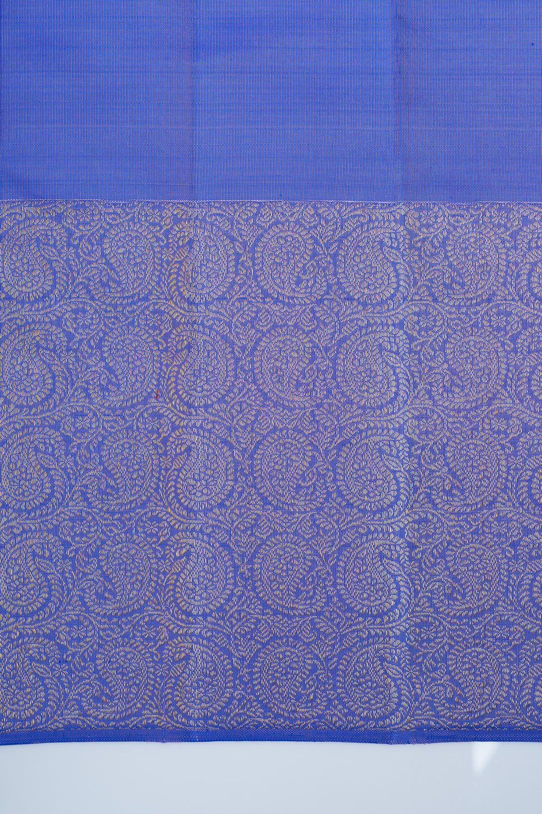 Purple pure ikat Kanchipuram silk saree