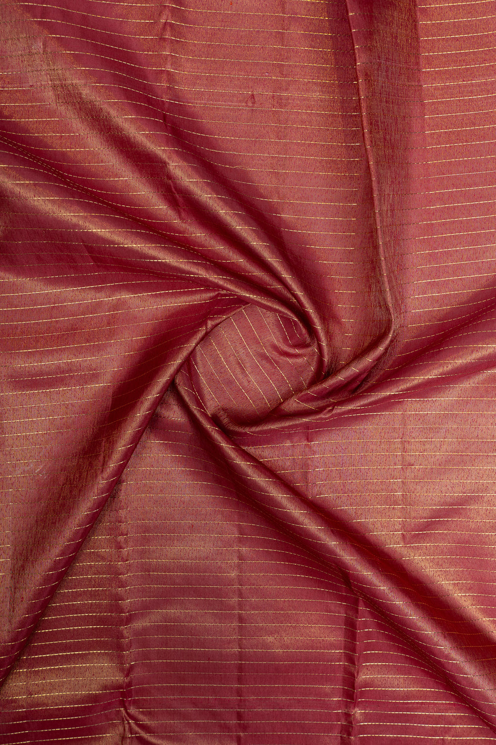 Maroon and gold  Vintage stripes pure Kanchipuram silk saree