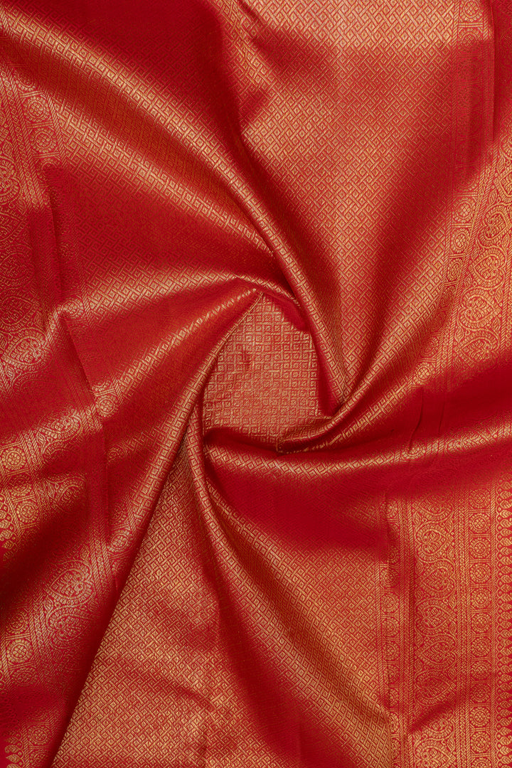 Peacock blue traditional pure kanchipuram silk saree