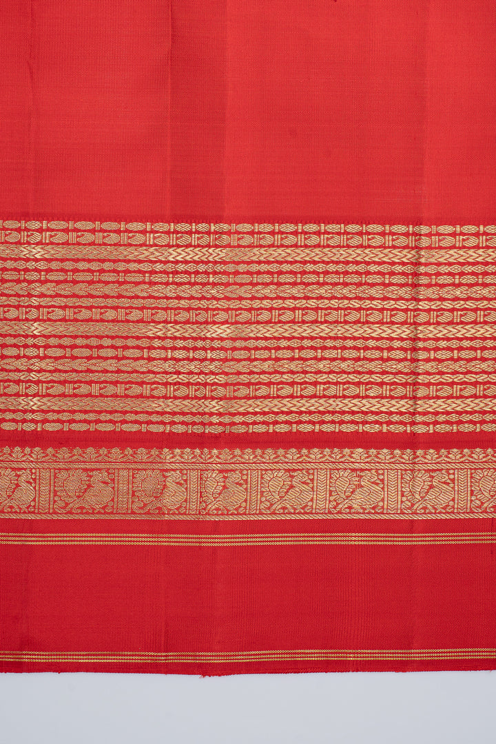 Peacock blue traditional pure kanchipuram silk saree