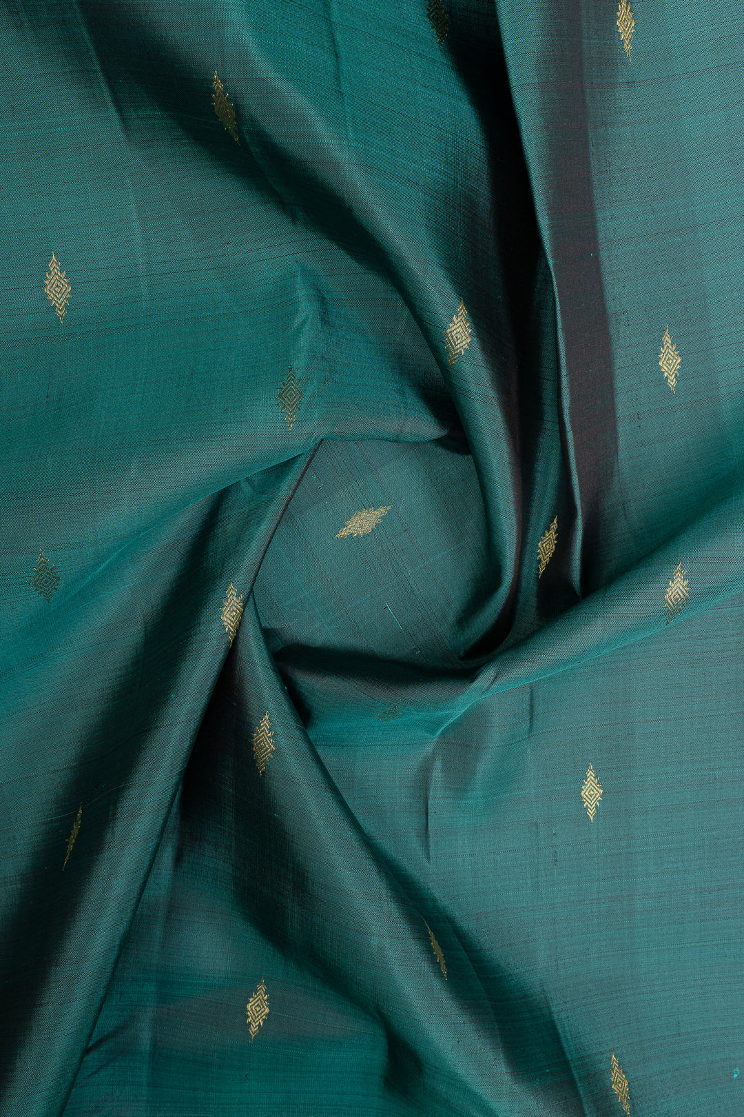 Blue and jamun purple rettai pettu pure kanchipuram silk saree