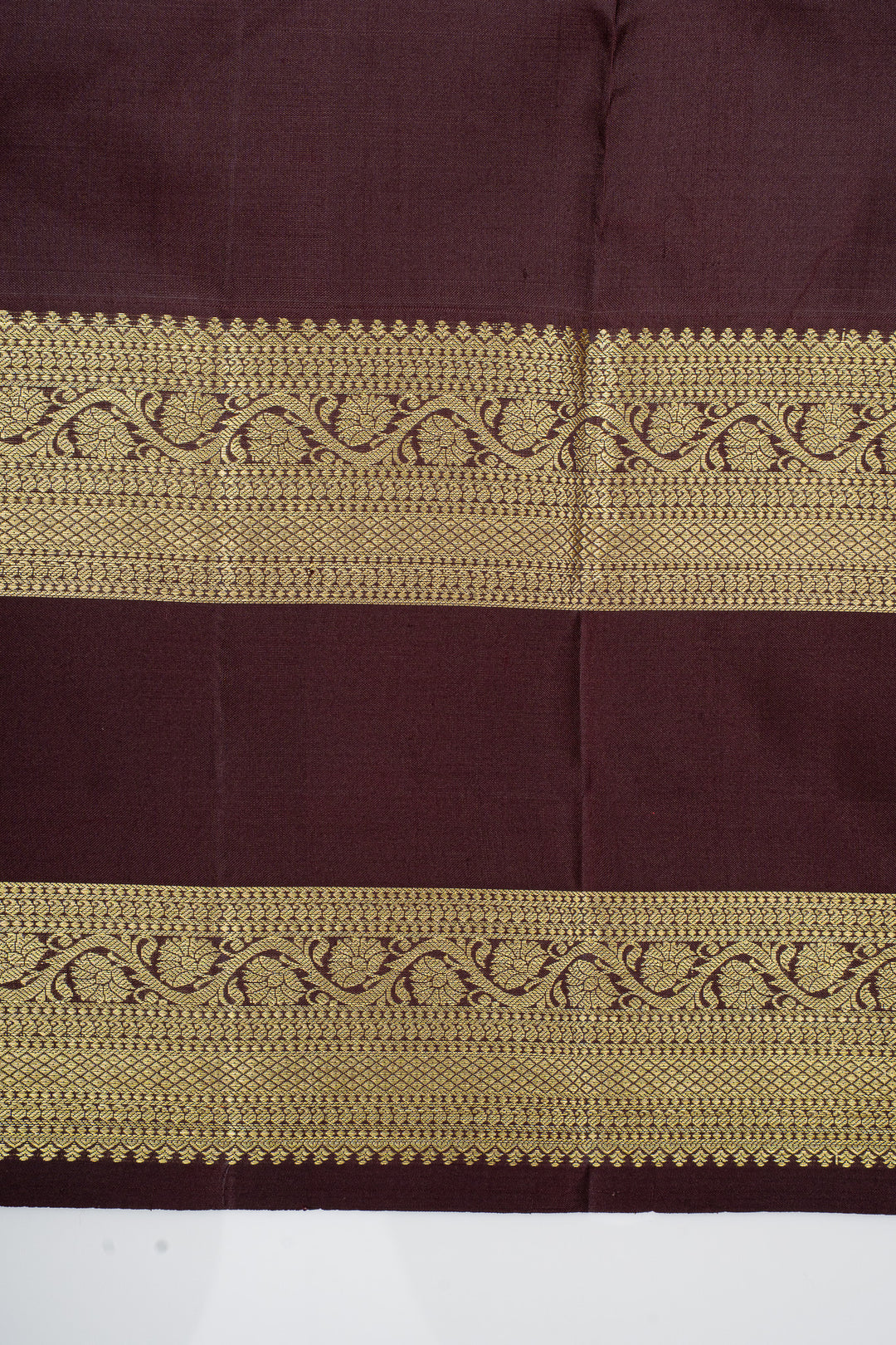 Blue and jamun purple rettai pettu pure kanchipuram silk saree