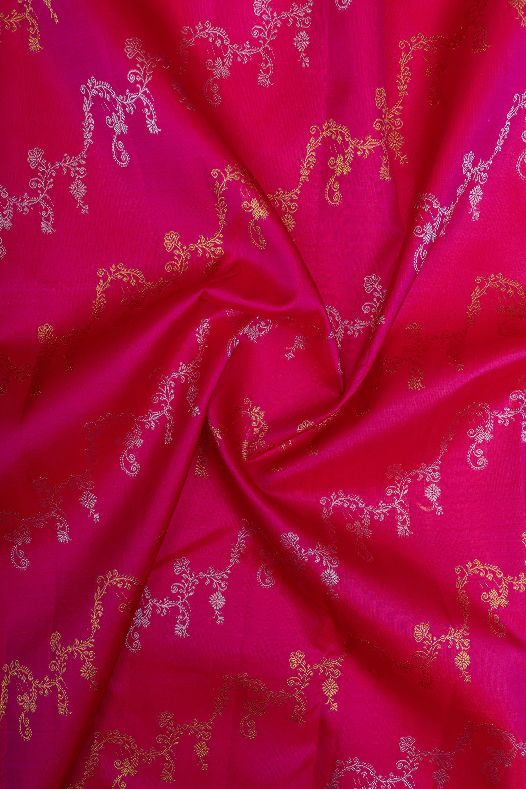 Pink kodivisiri traditional pure Kanchipuram silk saree