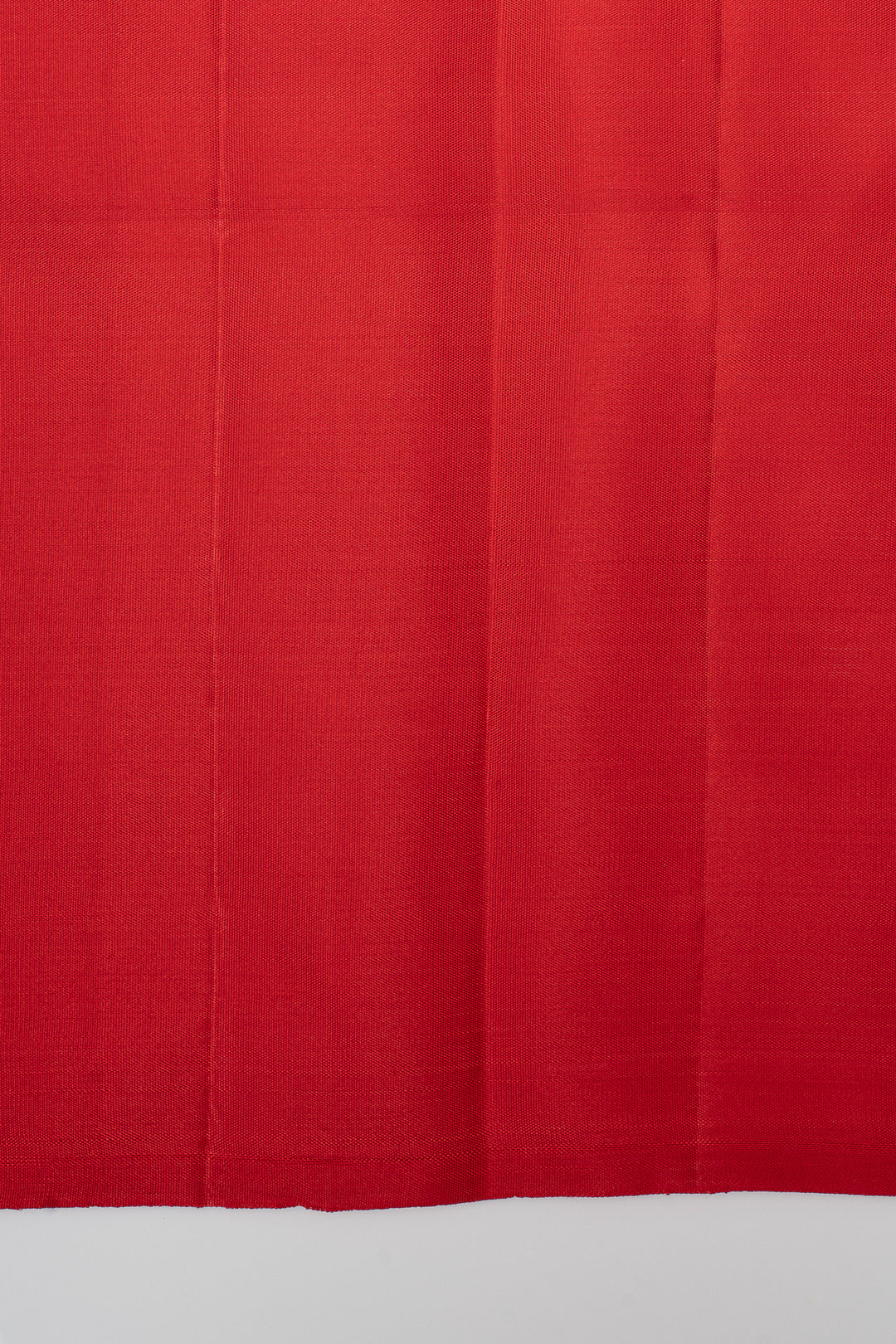 Rust orange  and red checks pure kanchipuram silk saree