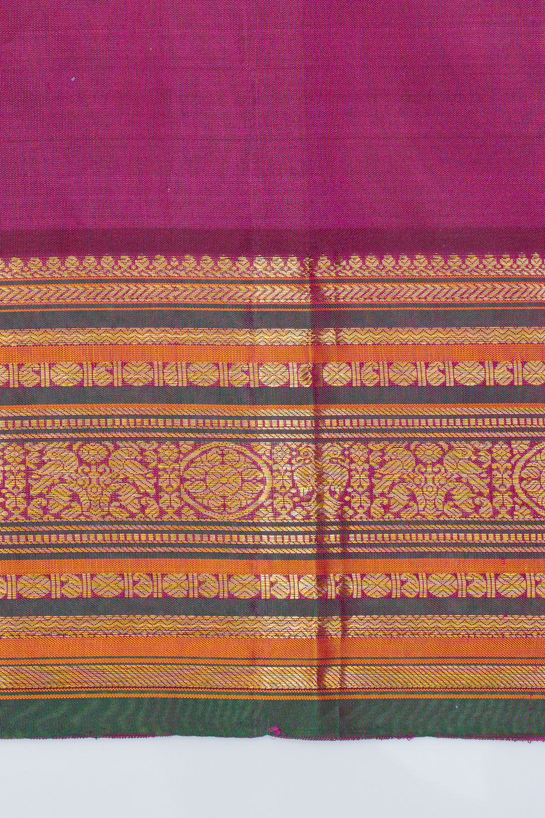Rani pink traditional pure kanchipuram silk saree
