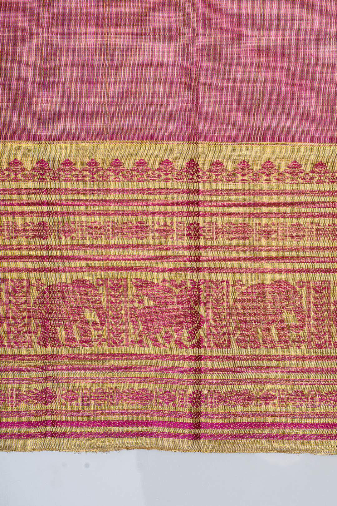 Peacock blue traditional pure kanchipuram silk saree