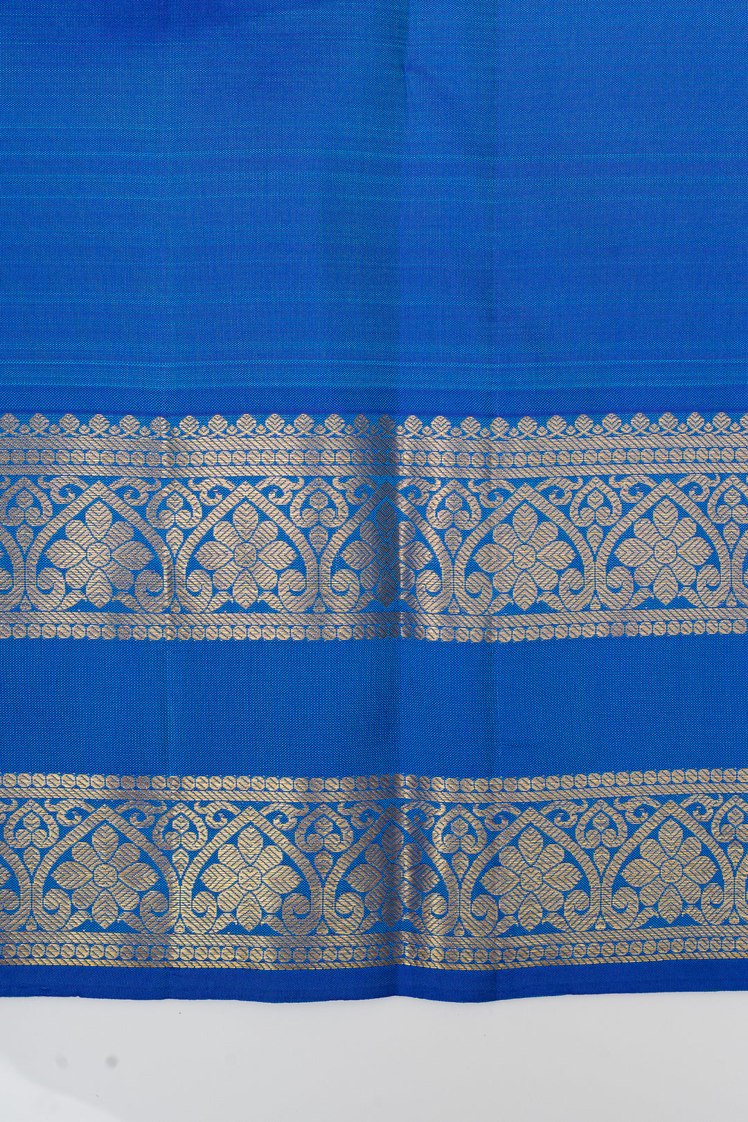Peacock blue and jamun rettai pettu pure kanchipuram silk saree
