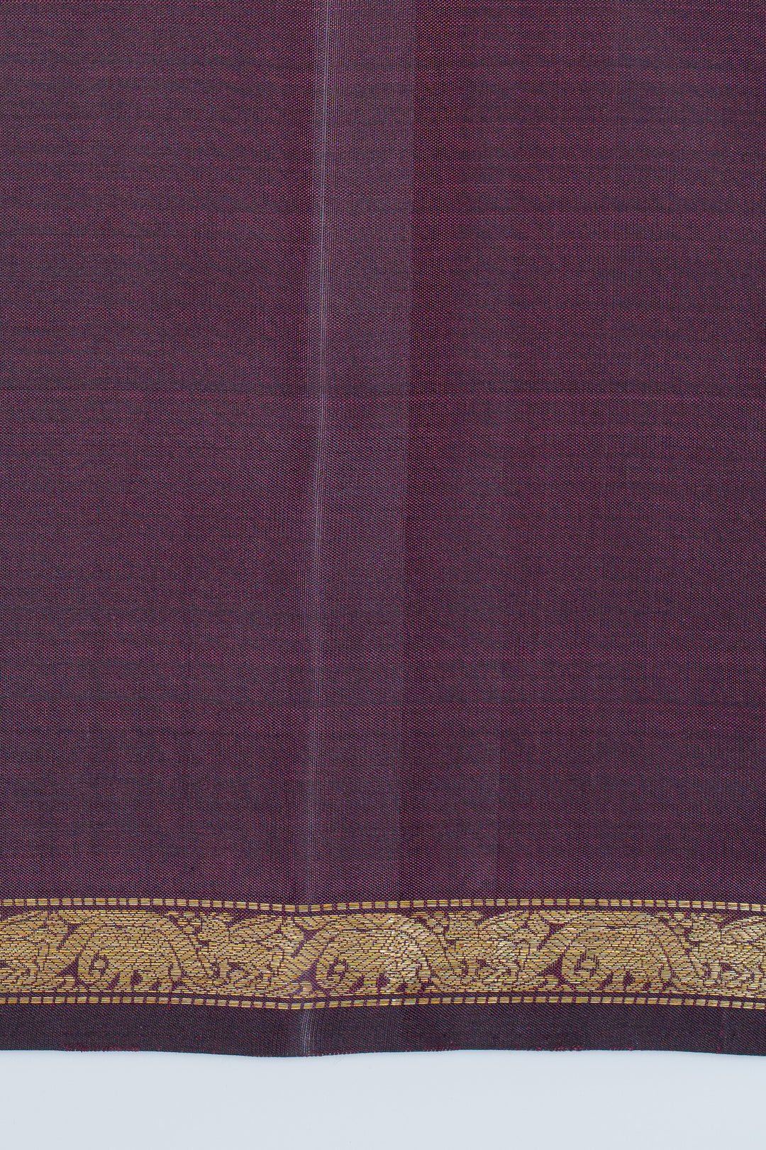 Jamun small border pure kanchipuram silk saree