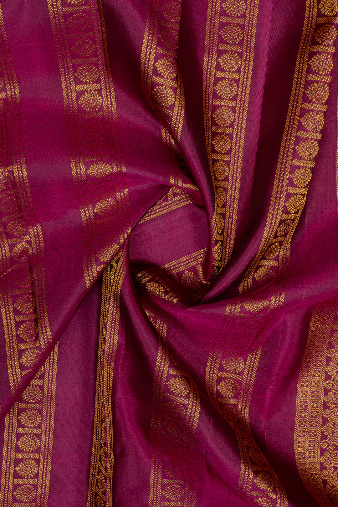 Grey zari checks pure kanchipuram silk saree