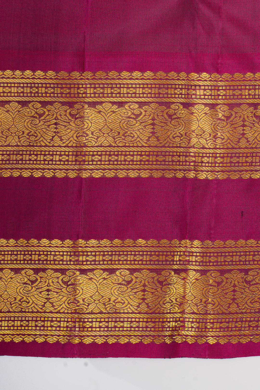 Grey zari checks pure kanchipuram silk saree