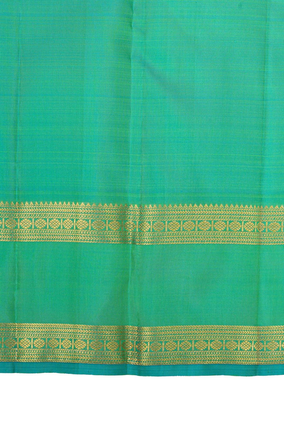 Lime  green rettai pettu pure kanchipuram silk saree