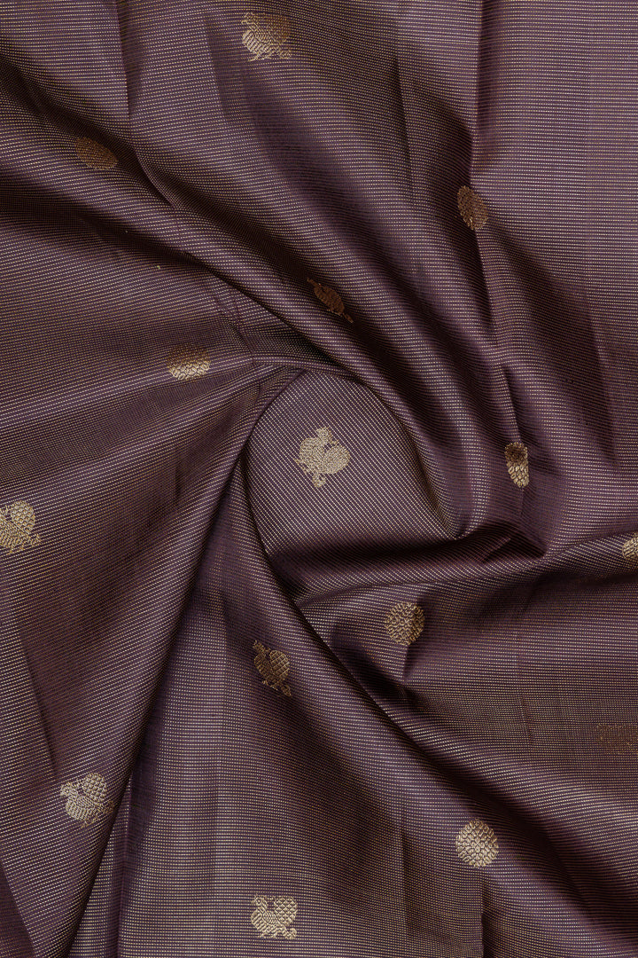 Brown Vairaoosi  pure kanchipuram silk saree
